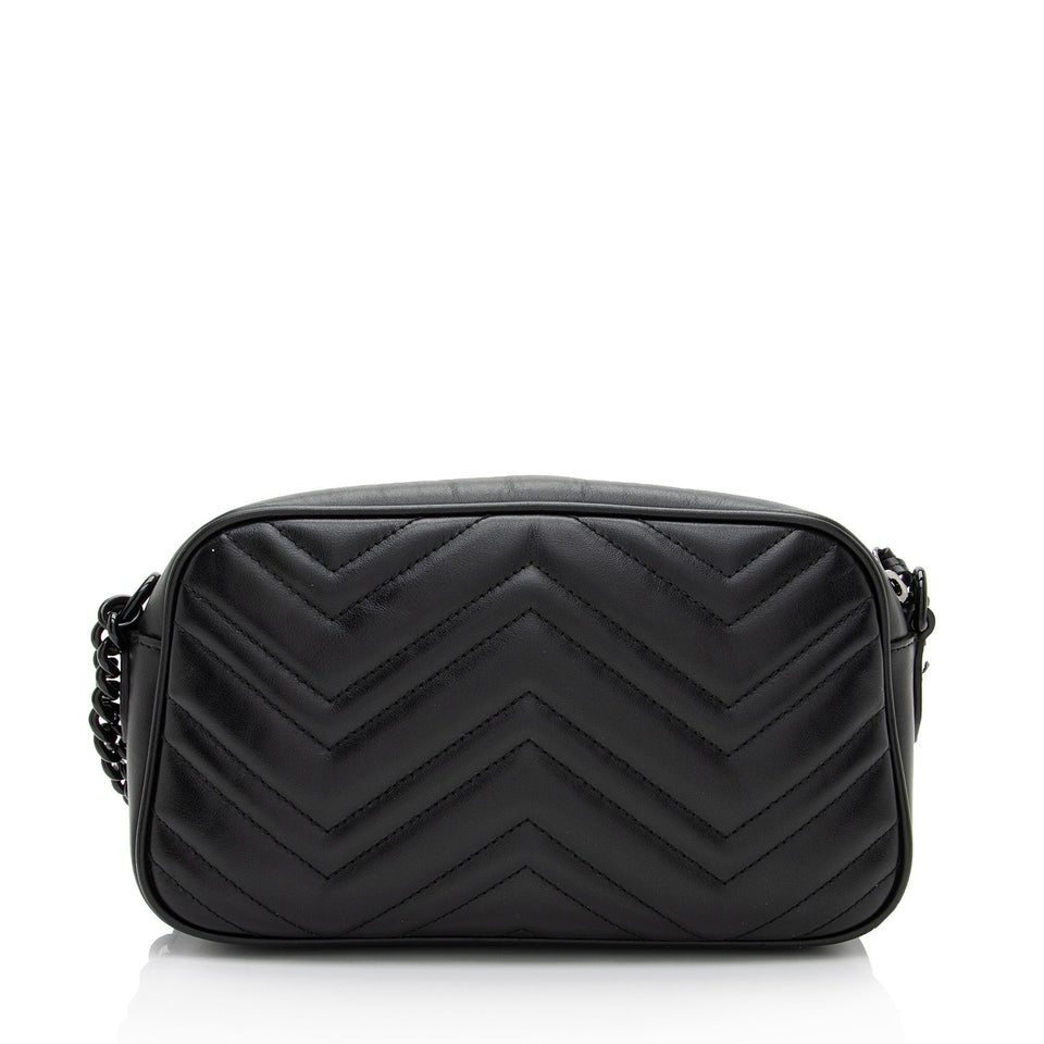 Gucci Matelasse Leather Monochrome GG Marmont Small Camera Bag