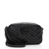 Gucci Matelasse Leather Monochrome GG Marmont Small Camera Bag