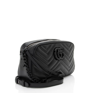 Gucci Matelasse Leather Monochrome GG Marmont Small Camera Bag