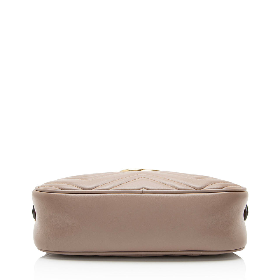 Gucci Matelasse Leather GG Marmont Small Camera Bag