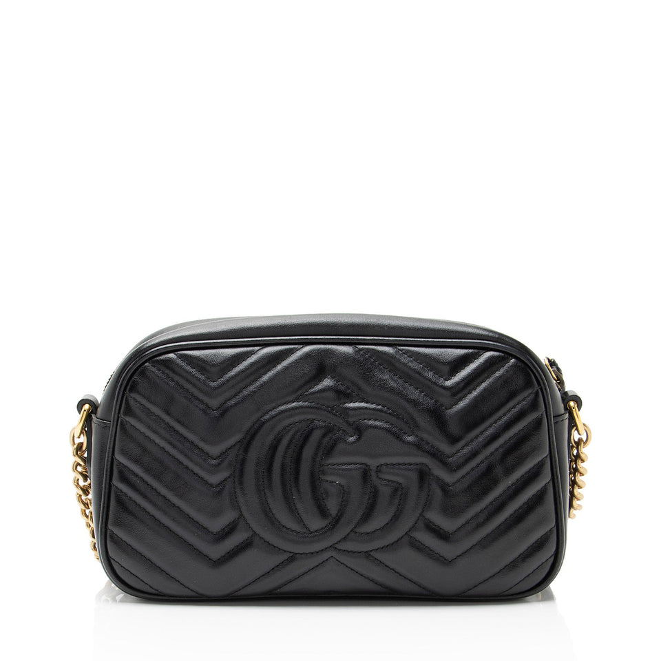 Gucci Matelasse Leather GG Marmont Small Camera Bag