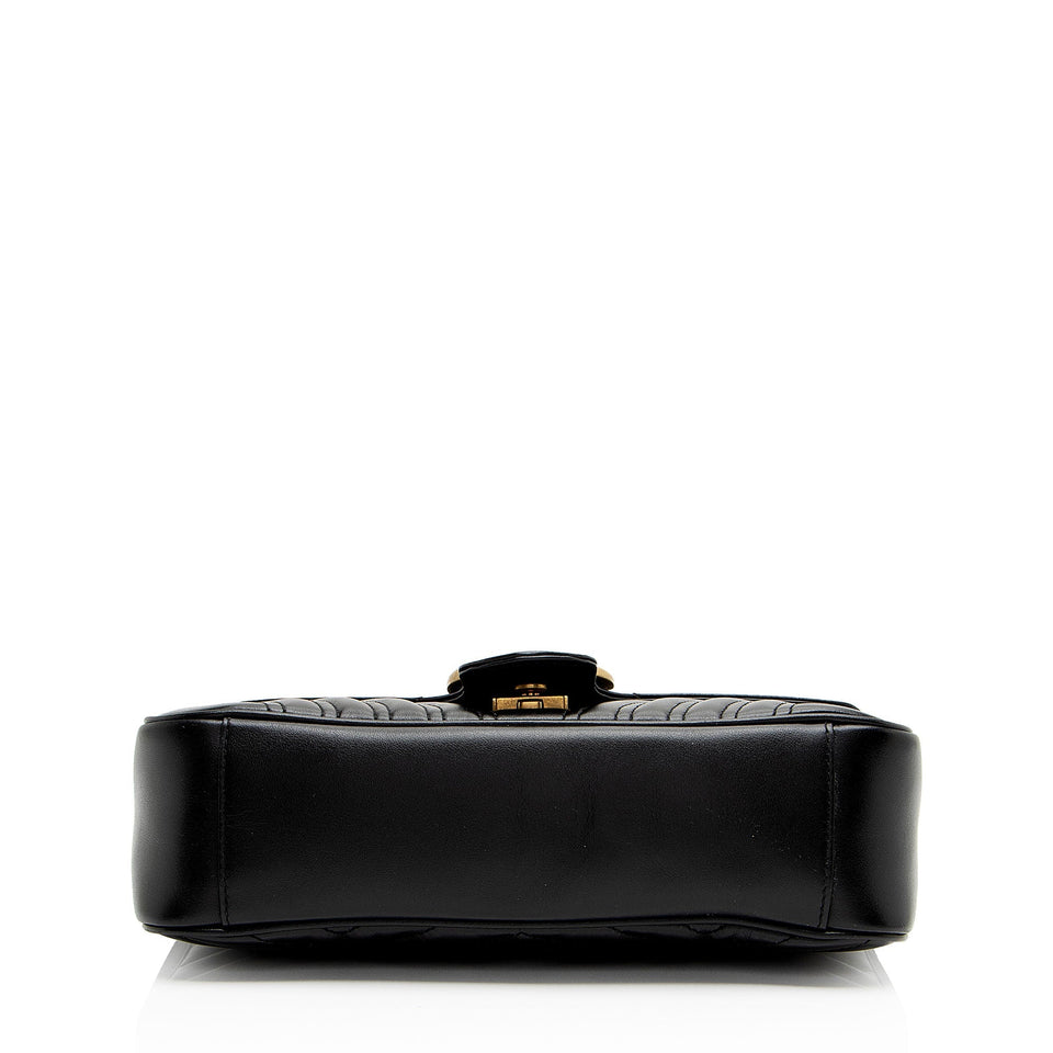 Gucci Matelasse Leather GG Marmont Medium Flap Bag