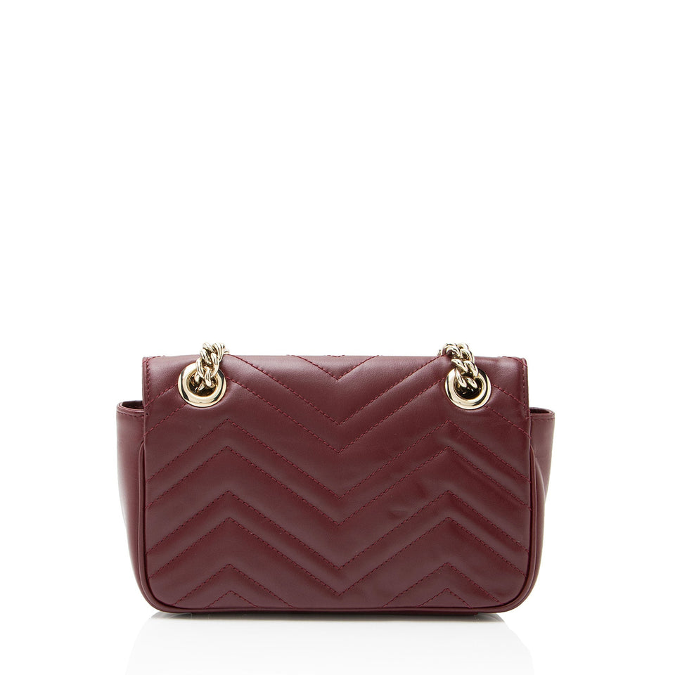 Gucci Matelasse Leather GG Marmont Small Flap Bag