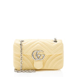 Gucci Matelasse Leather GG Marmont Small Flap Bag