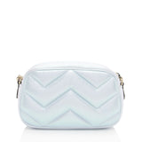 Gucci Matelasse Padded Iridescent Leather GG Marmont Small Camera Bag