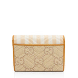 Gucci Matelasse Raffia GG Marmont Wallet on Chain