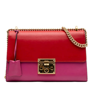 Gucci Medium Bicolor Leather Padlock Shoulder Bag