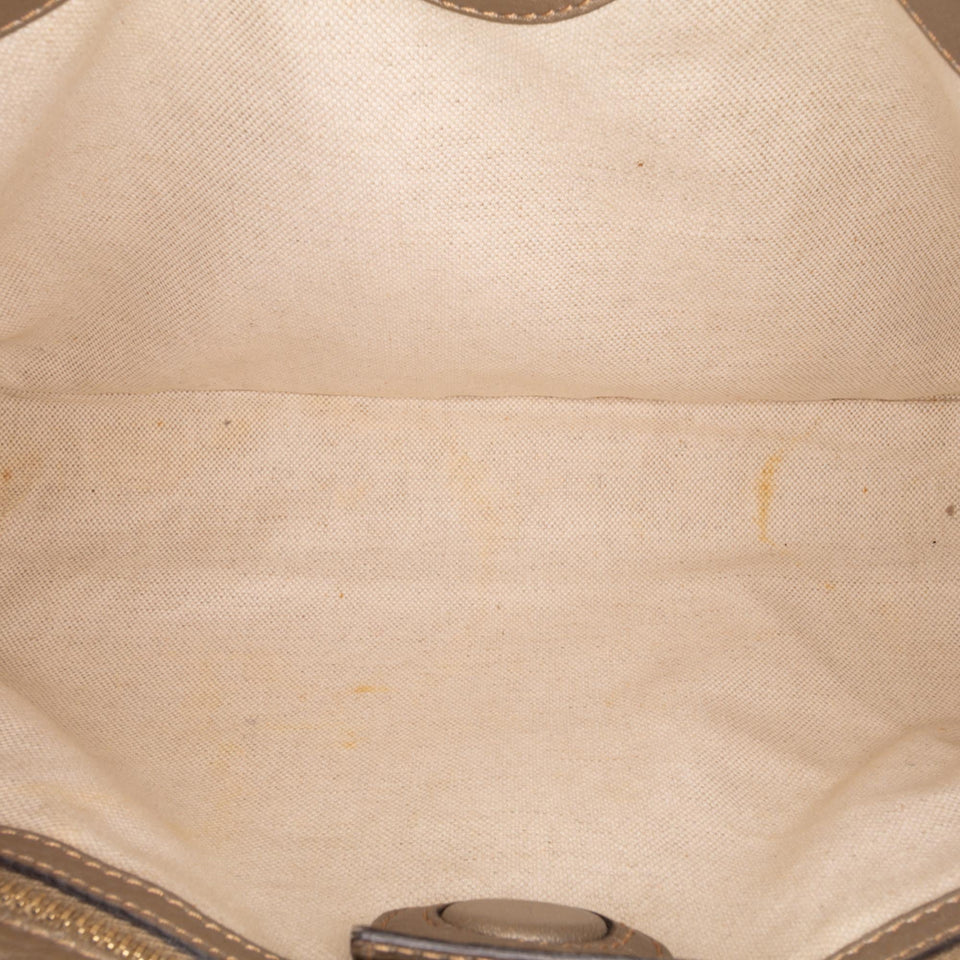 Gucci Medium Calfskin Bamboo Shopper Satchel