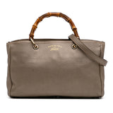 Gucci Medium Calfskin Bamboo Shopper Satchel