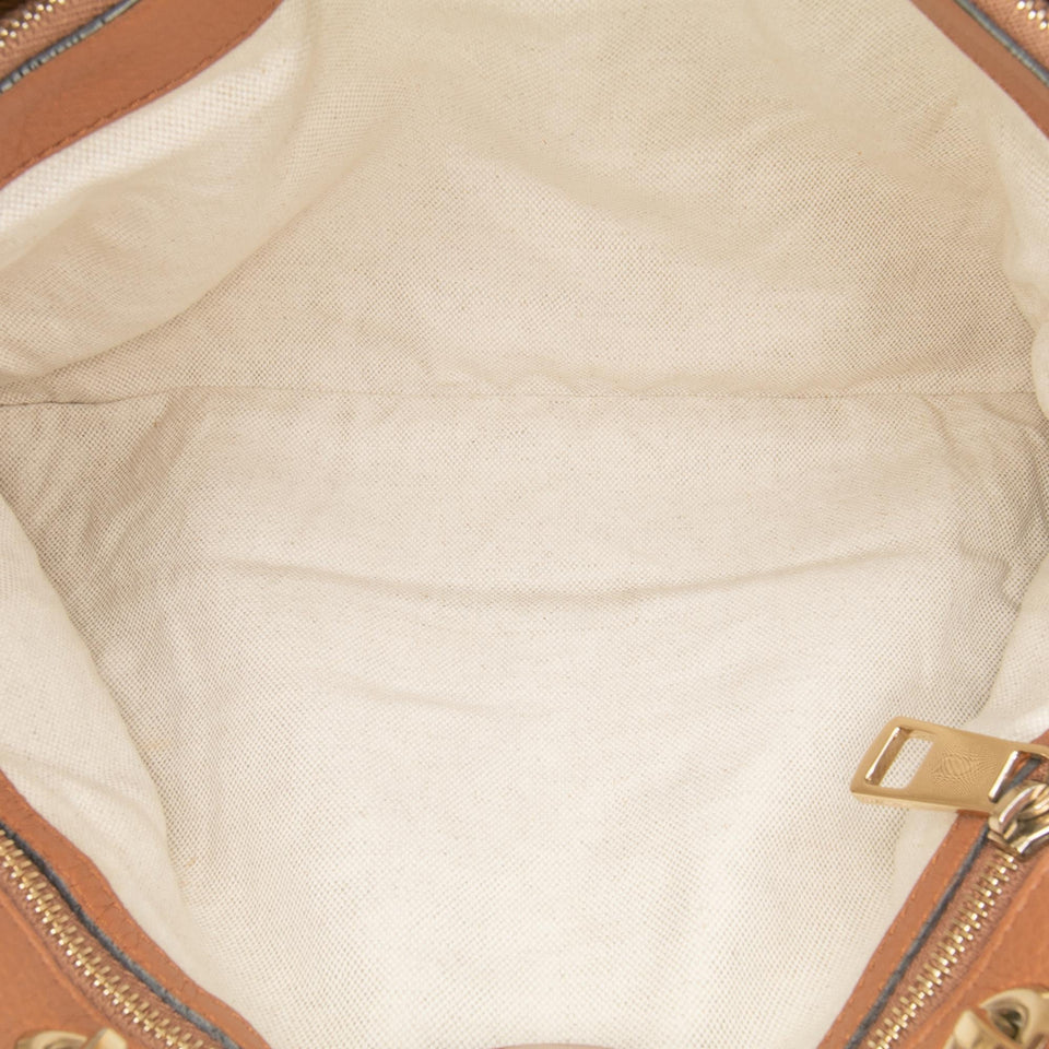 Gucci Medium Calfskin Bamboo Shopper Satchel