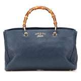 Gucci Medium Calfskin Bamboo Shopper Satchel