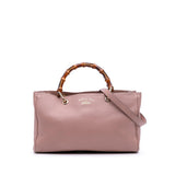 Gucci Medium Calfskin Bamboo Shopper Satchel