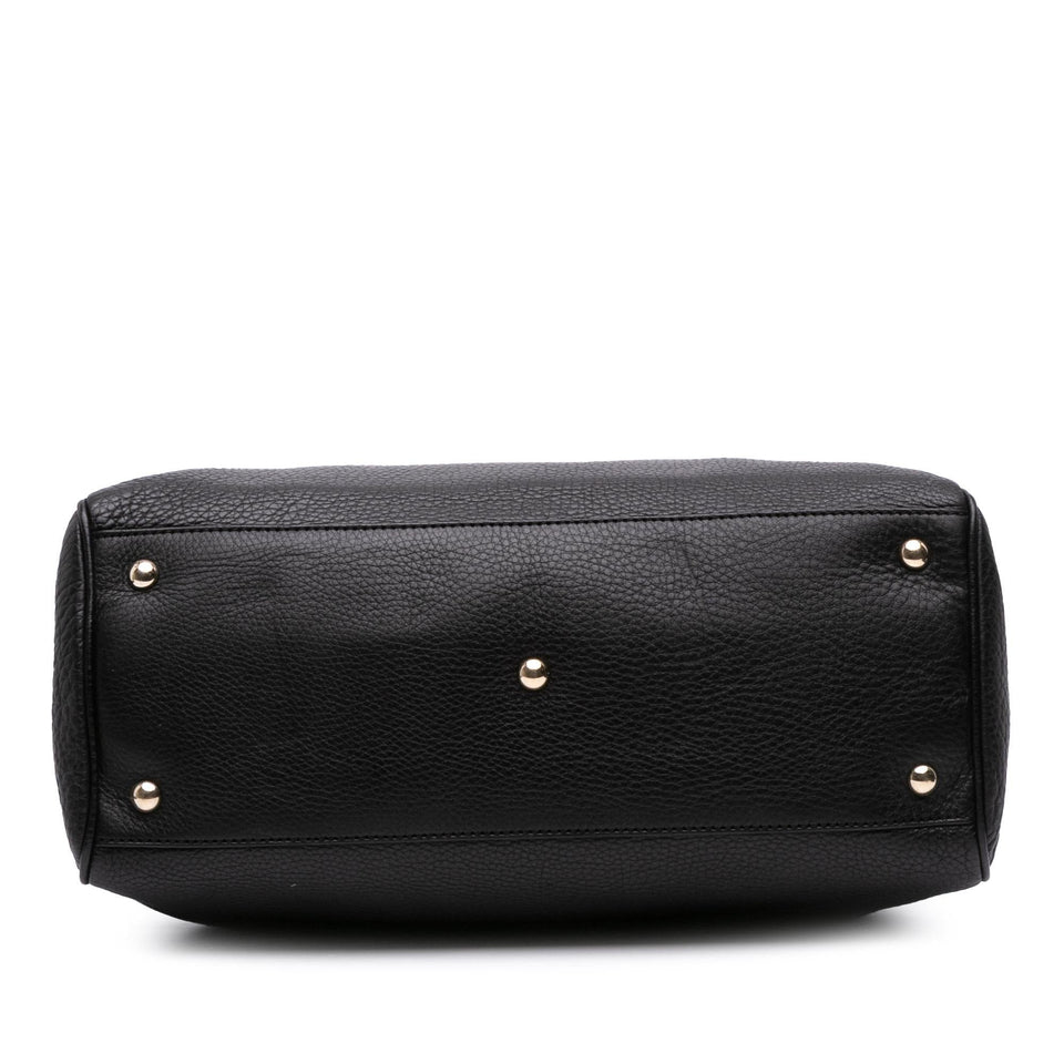 Gucci Medium Calfskin Bamboo Shopper Satchel