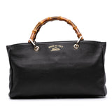 Gucci Medium Calfskin Bamboo Shopper Satchel