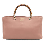 Gucci Medium Calfskin Bamboo Shopper Satchel