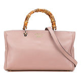 Gucci Medium Calfskin Bamboo Shopper Satchel