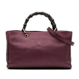 Gucci Medium Calfskin Bamboo Shopper Satchel