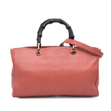 Gucci Medium Calfskin Bamboo Shopper Satchel