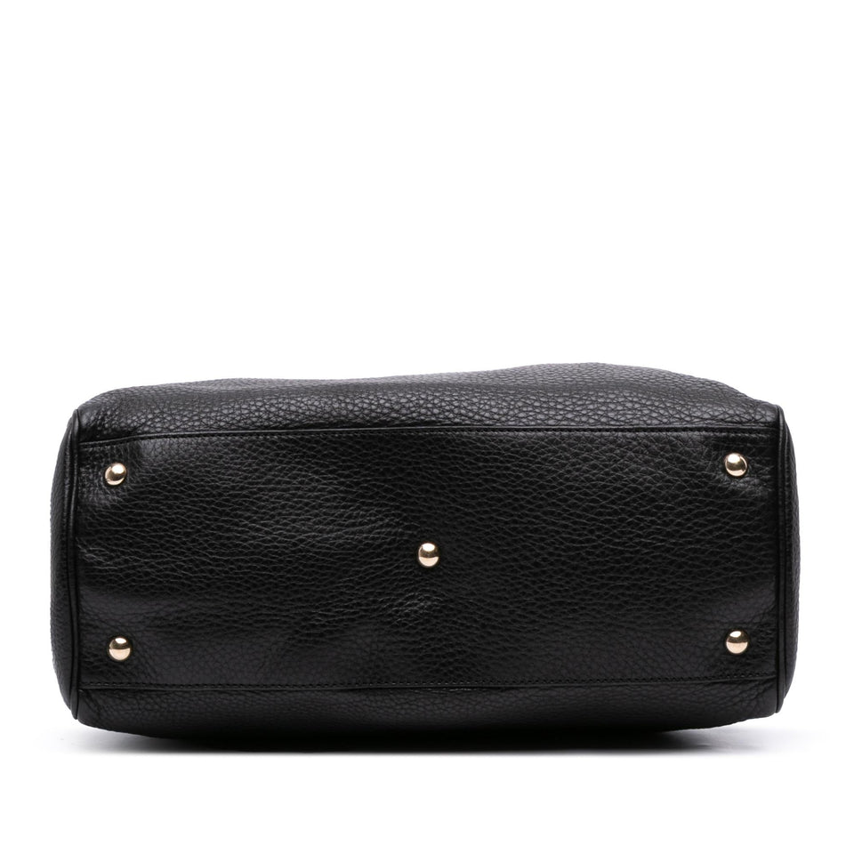 Gucci Medium Calfskin Bamboo Shopper Satchel