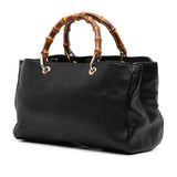 Gucci Medium Calfskin Bamboo Shopper Satchel