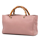 Gucci Medium Calfskin Bamboo Shopper Satchel