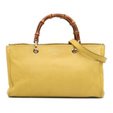 Gucci Medium Calfskin Bamboo Shopper Satchel