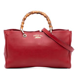 Gucci Medium Calfskin Bamboo Shopper Satchel