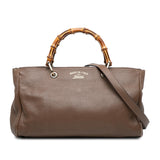 Gucci Medium Calfskin Bamboo Shopper Satchel
