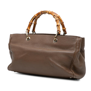 Gucci Medium Calfskin Bamboo Shopper Satchel