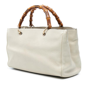 Gucci Medium Calfskin Bamboo Shopper Satchel