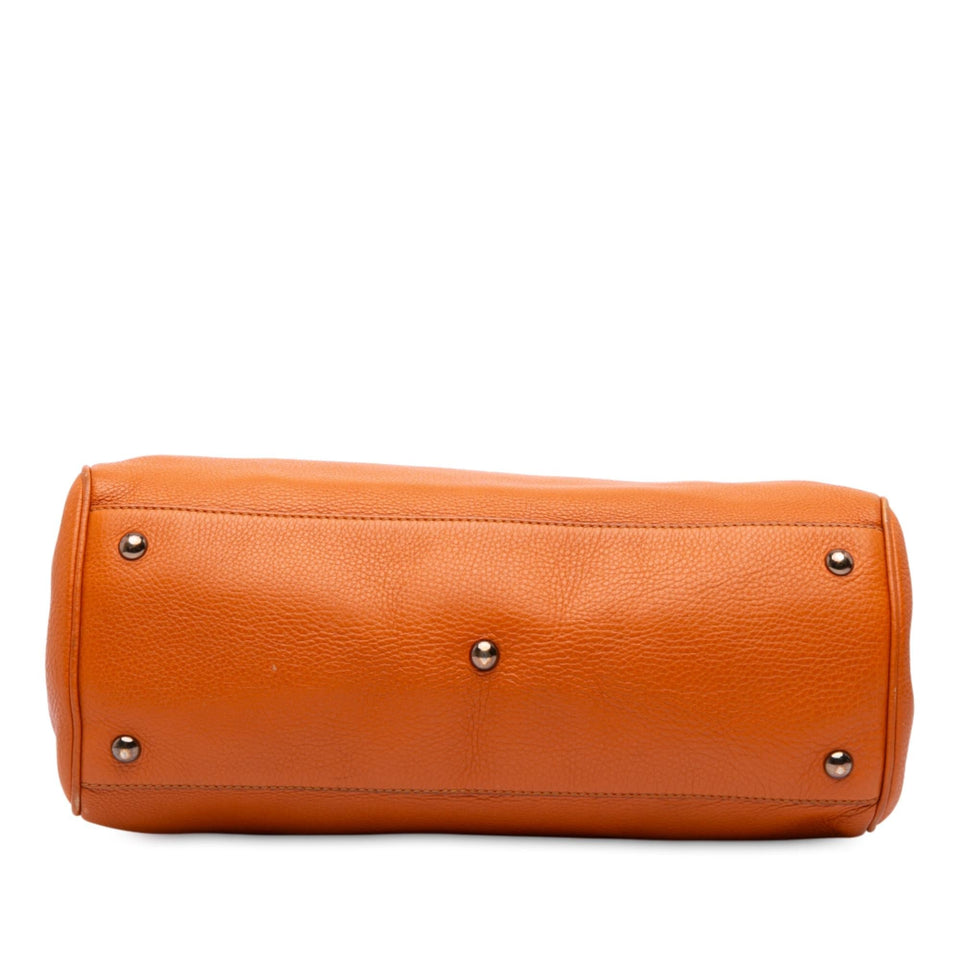 Gucci Medium Calfskin Bamboo Shopper Satchel
