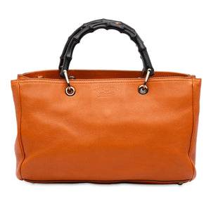 Gucci Medium Calfskin Bamboo Shopper Satchel