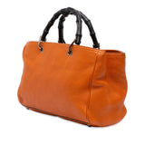 Gucci Medium Calfskin Bamboo Shopper Satchel