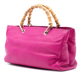 Gucci Medium Calfskin Bamboo Shopper Satchel