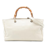 Gucci Medium Calfskin Bamboo Shopper Satchel