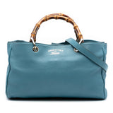 Gucci Medium Calfskin Bamboo Shopper Satchel