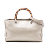 Gucci Medium Calfskin Bamboo Shopper Satchel