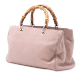 Gucci Medium Calfskin Bamboo Shopper Satchel