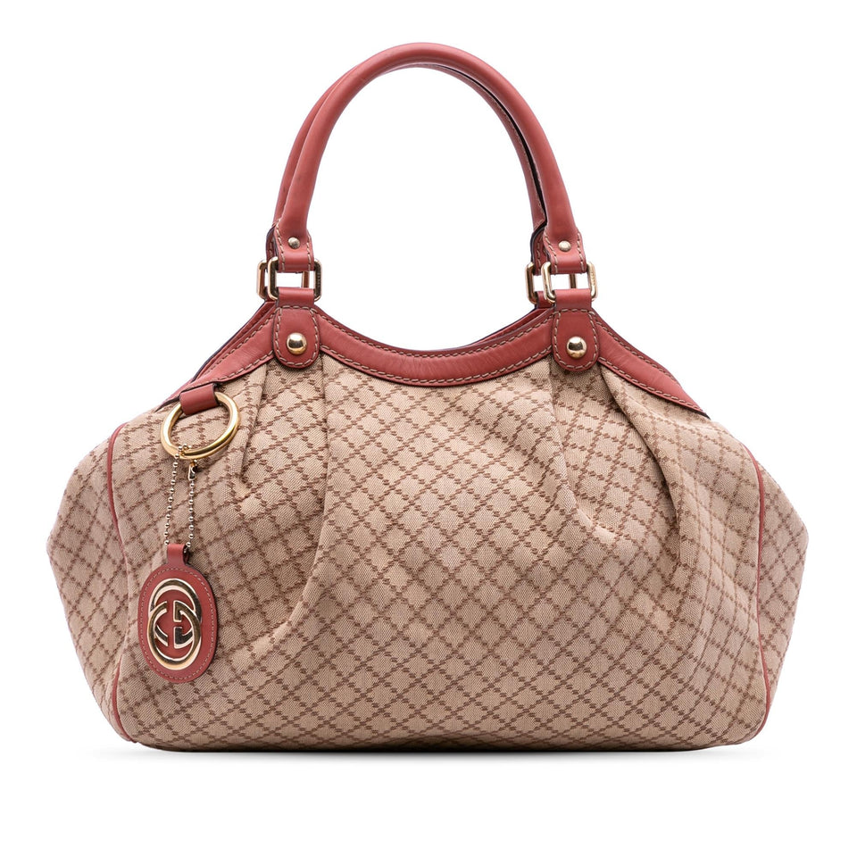 Gucci Medium Diamante Canvas Sukey Tote