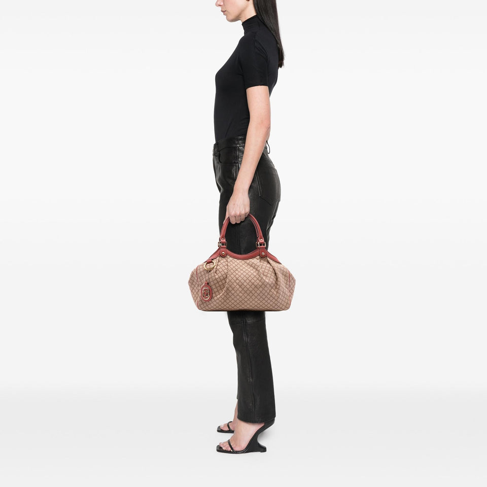 Gucci Medium Diamante Canvas Sukey Tote