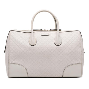 Gucci Medium Diamante Leather Boston Bag