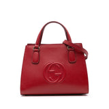 Gucci Medium Dollar Calf Soho Top Handle Convertible Tote