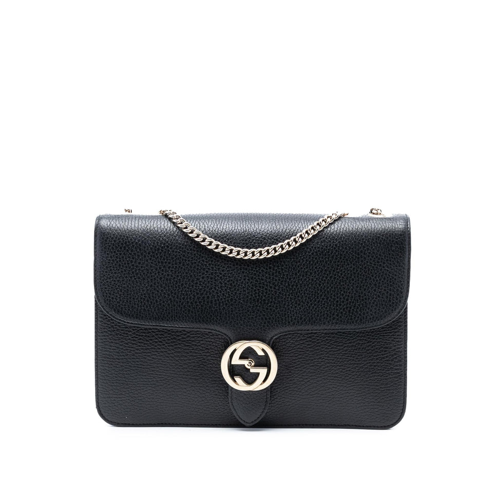 Gucci Medium Dollar Calfskin Interlocking G Crossbody