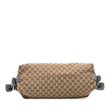 Gucci Medium GG Canvas Bamboo Bar Tote