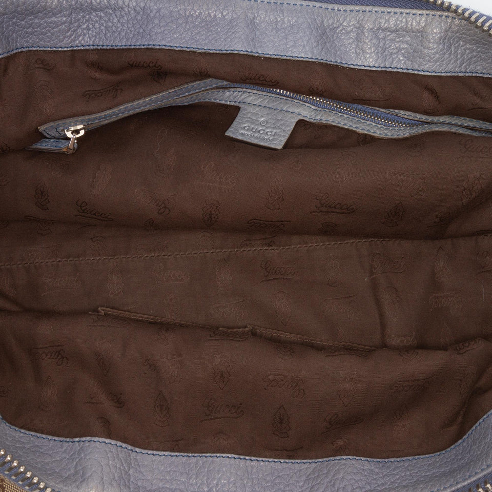 Gucci Medium GG Canvas Bamboo Bar Tote