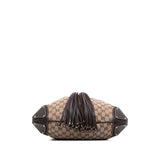 Gucci Medium GG Canvas Bamboo Indy Hobo