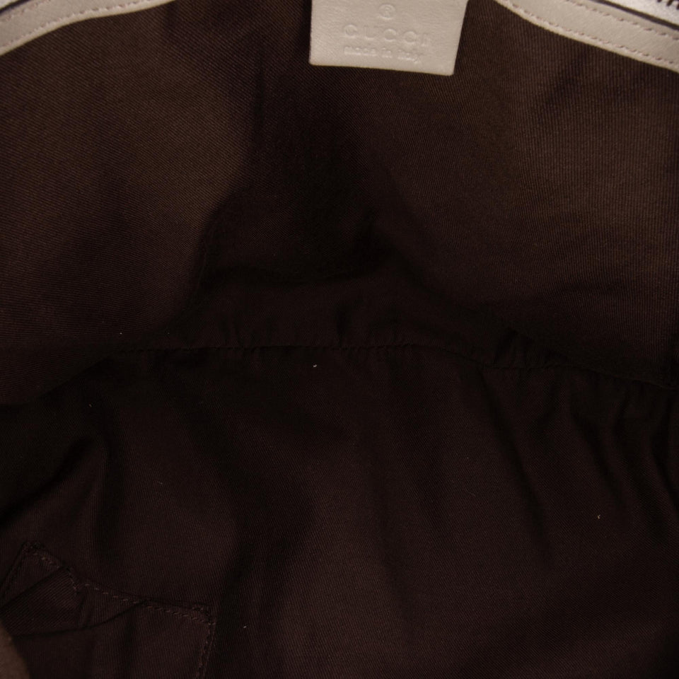 Gucci Medium GG Canvas Bamboo Indy Hobo