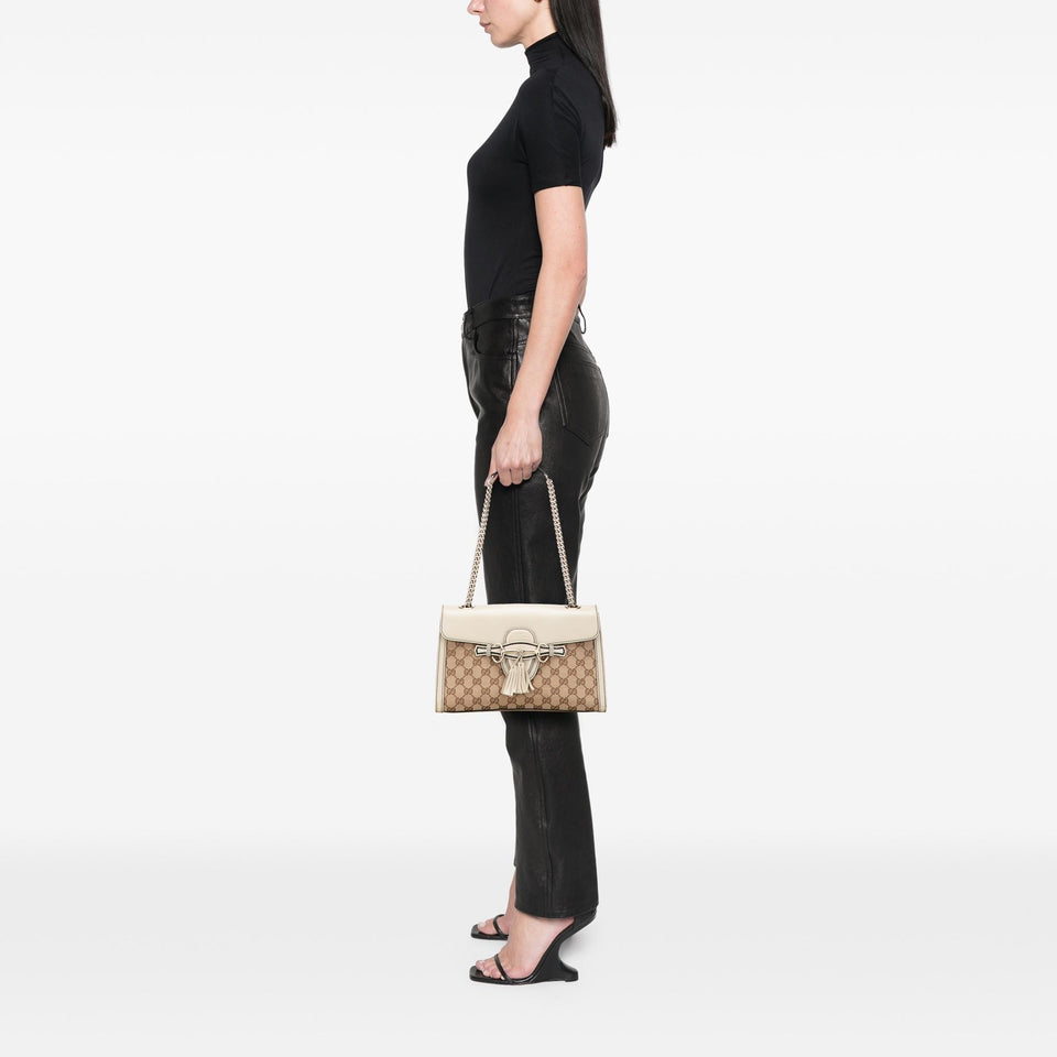 Gucci Medium GG Canvas Emily Shoulder Bag