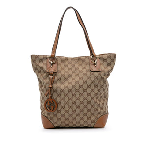 Gucci Medium GG Canvas GG Charm Tote