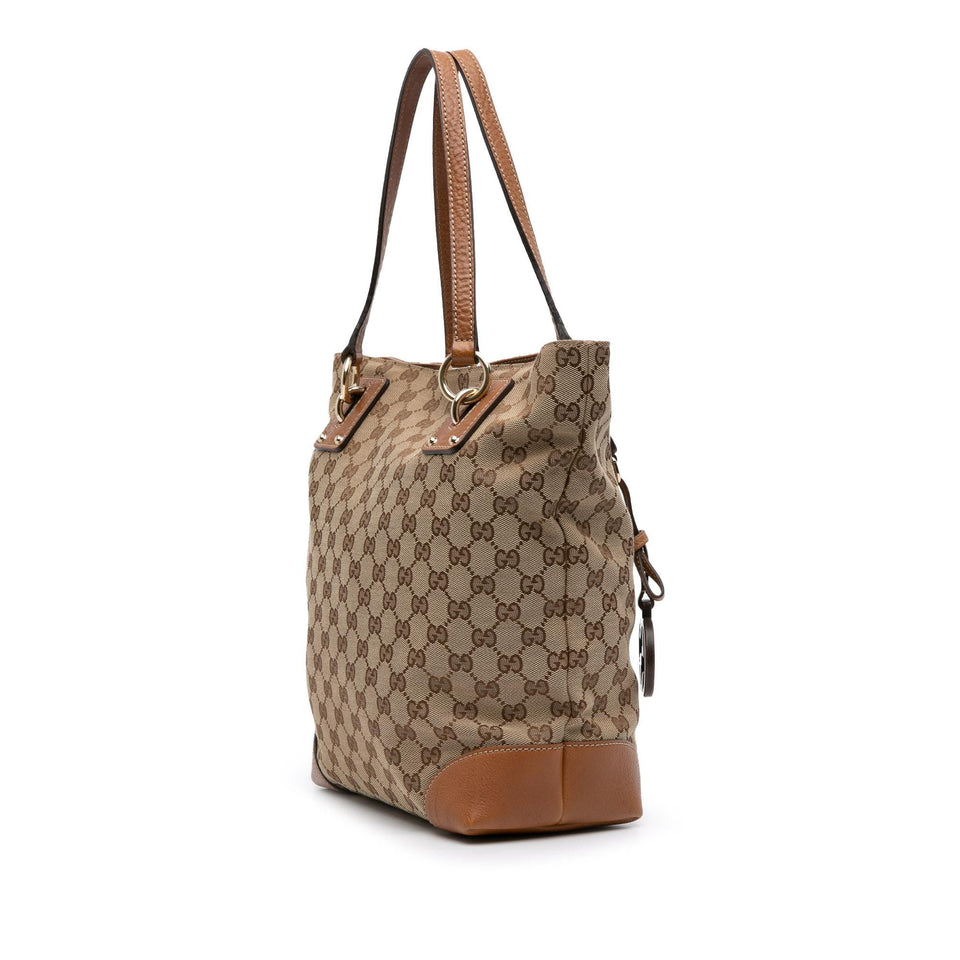 Gucci Medium GG Canvas GG Charm Tote